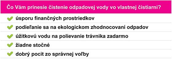 výhody vlastnej čov